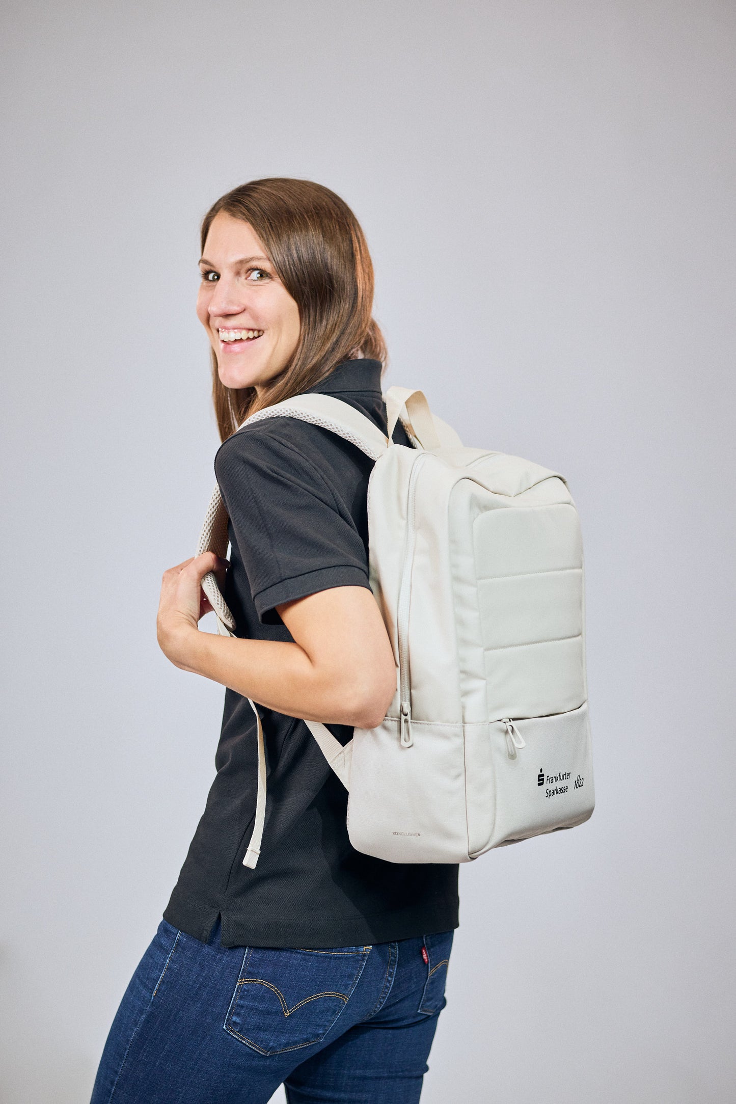 Laptop-Rucksack – Beige