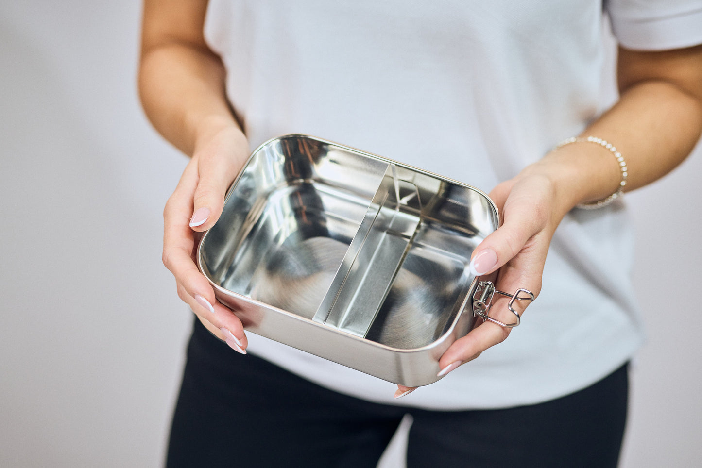 Lunchbox aus Edelstahl 1200 ml - Lasergravur