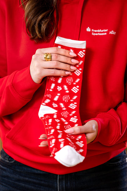 Sparkassen-Socken – Signalrot