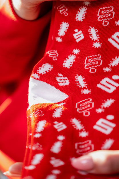 Sparkassen-Socken – Signalrot