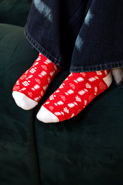 Sparkassen-Socken – Signalrot