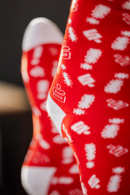 Sparkassen-Socken – Signalrot