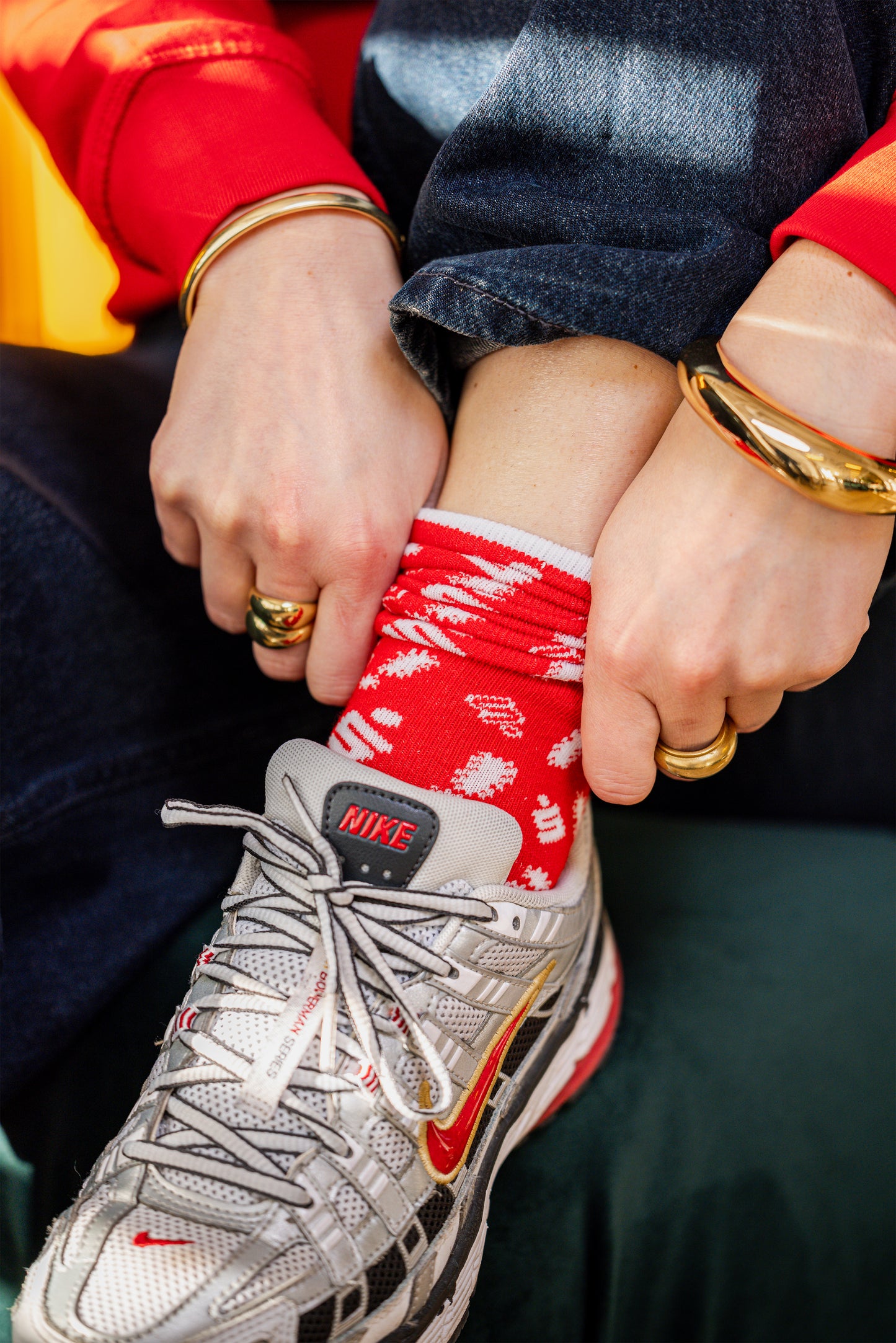 Sparkassen-Socken – Signalrot