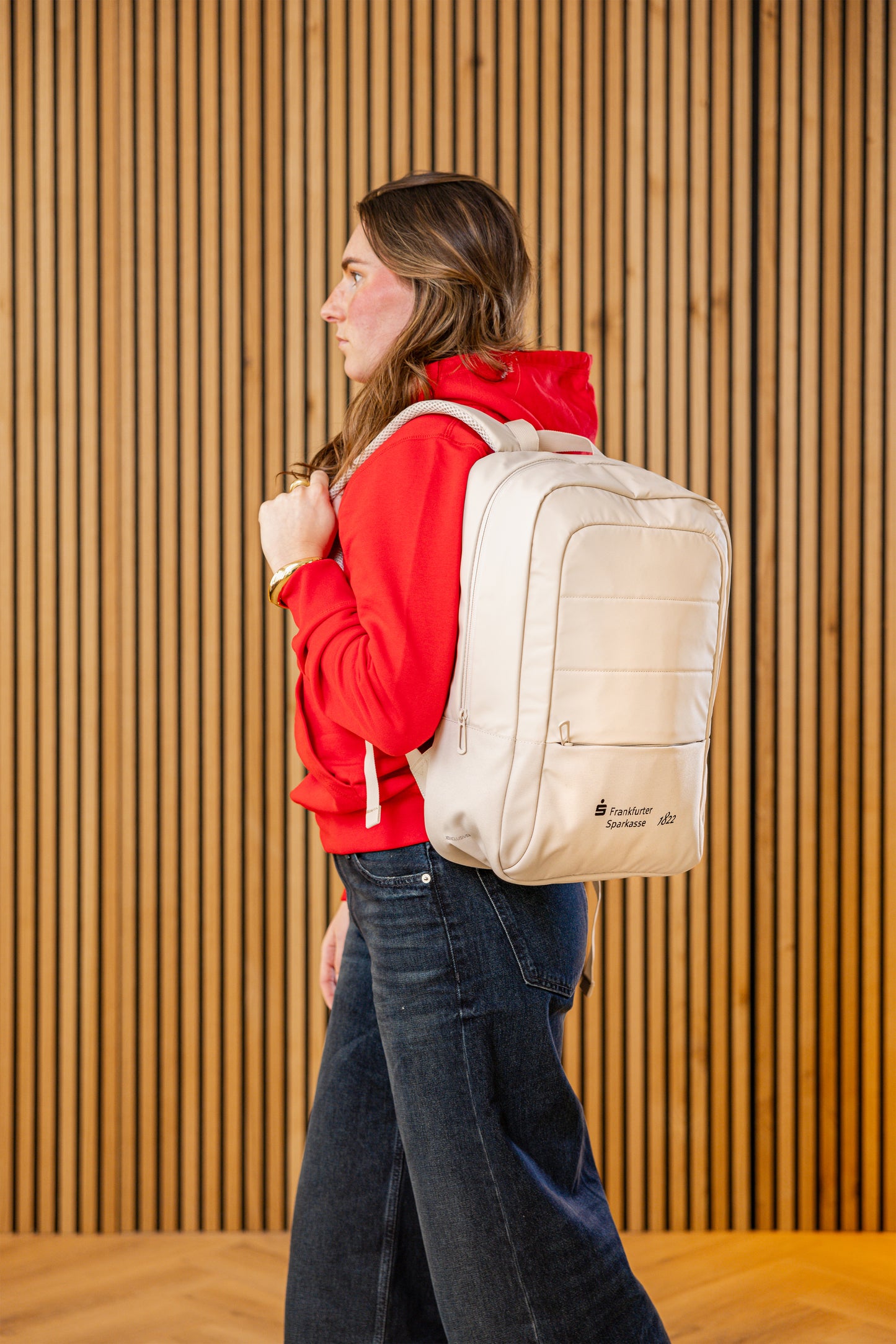 Laptop-Rucksack – Beige