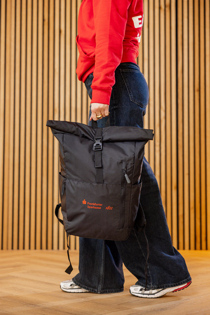 Rolltop-Rucksack – Schwarz